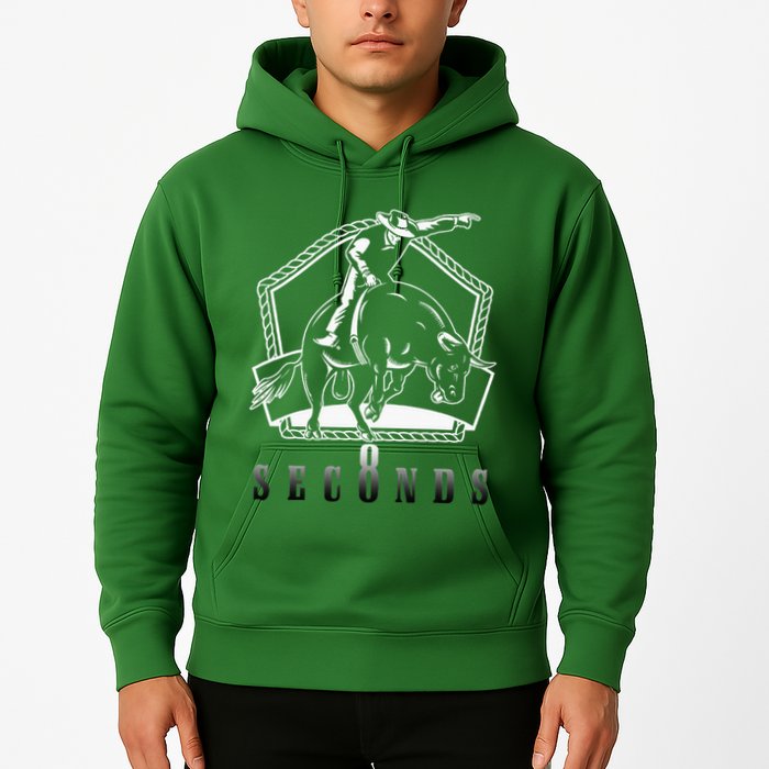 Cowboy Bull Riding Ask Me In Eight Seconds Hoodie