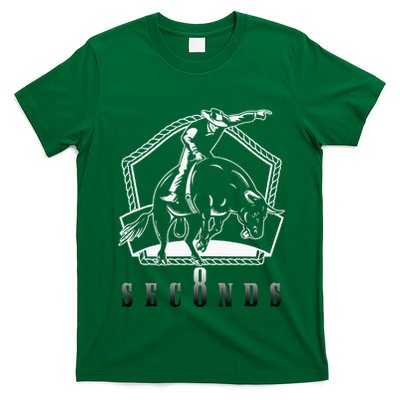 Cowboy Bull Riding Ask Me In Eight Seconds T-Shirt