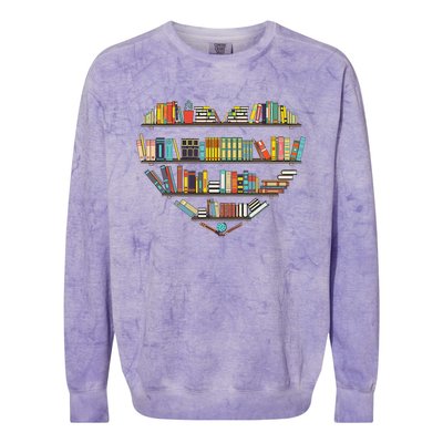 Cool Books Reading Wo Book Lover Literacy Librarian Colorblast Crewneck Sweatshirt