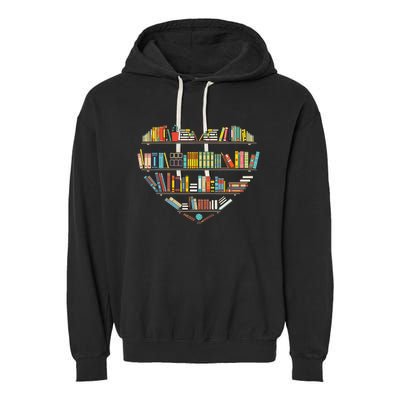 Cool Books Reading Wo Book Lover Literacy Librarian Garment-Dyed Fleece Hoodie