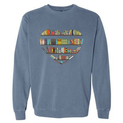 Cool Books Reading Wo Book Lover Literacy Librarian Garment-Dyed Sweatshirt