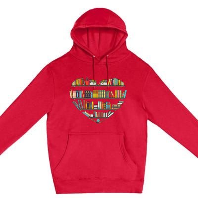 Cool Books Reading Wo Book Lover Literacy Librarian Premium Pullover Hoodie