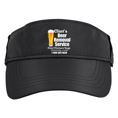 Clints Beer Removal Service Pints Pitchers Kegs Adult Drive Performance Visor