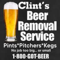 Clints Beer Removal Service Pints Pitchers Kegs 11oz C Handle Ceramic Mug