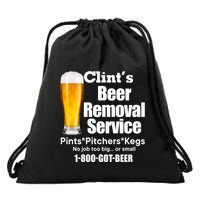 Clints Beer Removal Service Pints Pitchers Kegs Drawstring Bag