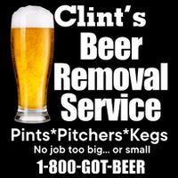 Clints Beer Removal Service Pints Pitchers Kegs Drawstring Bag