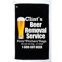 Clints Beer Removal Service Pints Pitchers Kegs Golf Towel