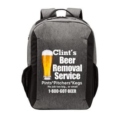 Clints Beer Removal Service Pints Pitchers Kegs Vector Backpack