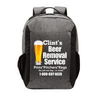 Clints Beer Removal Service Pints Pitchers Kegs Vector Backpack