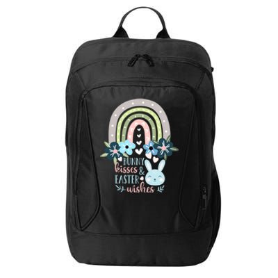 Cute Bunny Rabbit Easter Rainbow Bunny Easter Wishes Gift City Backpack