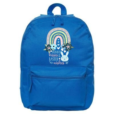 Cute Bunny Rabbit Easter Rainbow Bunny Easter Wishes Gift 16 in Basic Backpack