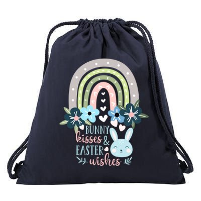 Cute Bunny Rabbit Easter Rainbow Bunny Easter Wishes Gift Drawstring Bag