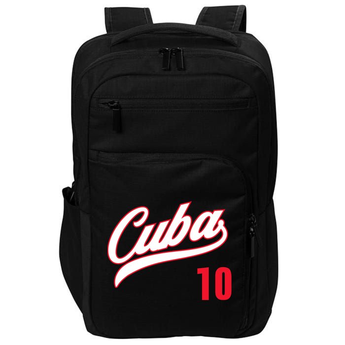 Cuba Baseball Remera Beisbol Cuban Jersey 10 Impact Tech Backpack