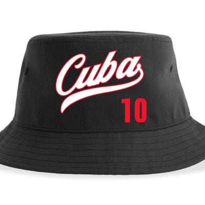 Cuba Baseball Remera Beisbol Cuban Jersey 10 Sustainable Bucket Hat