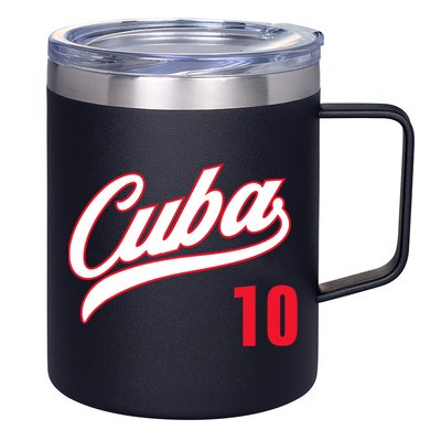 Cuba Baseball Remera Beisbol Cuban Jersey 10 12oz Stainless Steel Coffee Mug