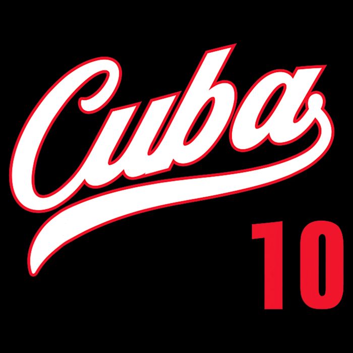 Cuba Baseball Remera Beisbol Cuban Jersey 10 Cropped Pullover Crew