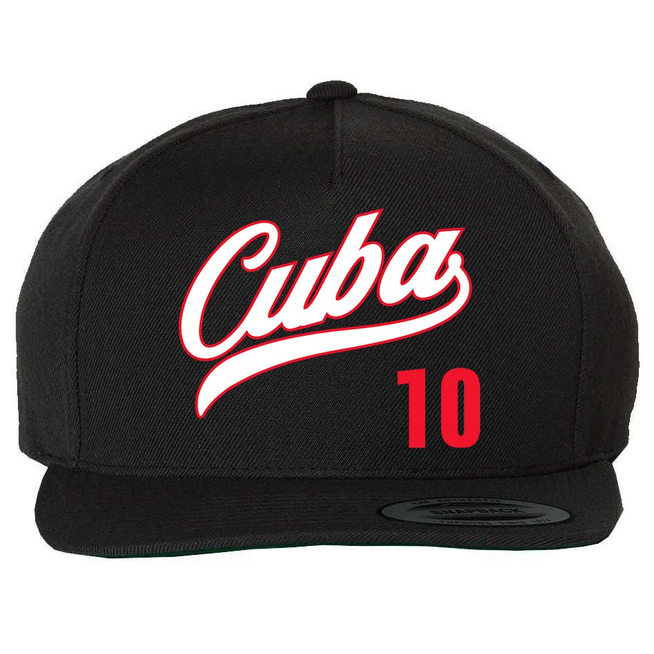 Cuba Baseball Remera Beisbol Cuban Jersey 10 Wool Snapback Cap