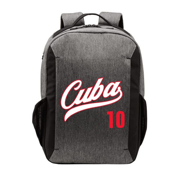 Cuba Baseball Remera Beisbol Cuban Jersey 10 Vector Backpack