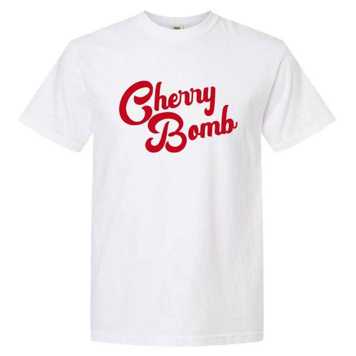 Cherry Bomb Retro Vintage Style Cute Graphic Garment-Dyed Heavyweight T-Shirt