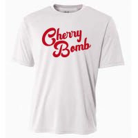 Cherry Bomb Retro Vintage Style Cute Graphic Cooling Performance Crew T-Shirt