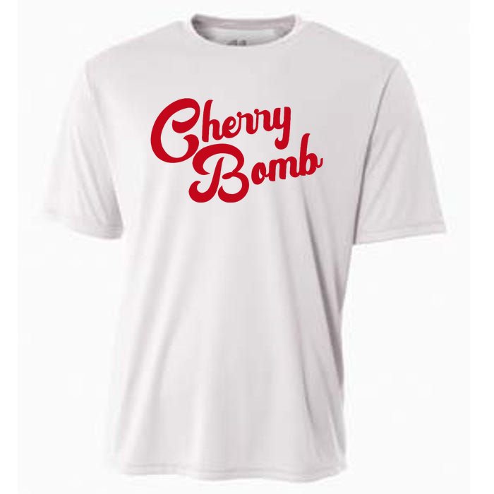 Cherry Bomb Retro Vintage Style Cute Graphic Cooling Performance Crew T-Shirt