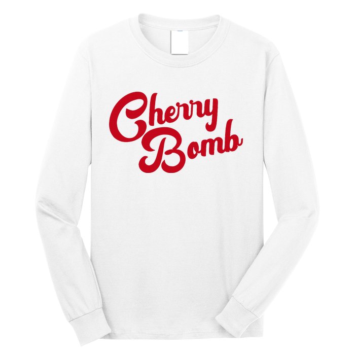 Cherry Bomb Retro Vintage Style Cute Graphic Long Sleeve Shirt