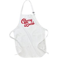 Cherry Bomb Retro Vintage Style Cute Graphic Full-Length Apron With Pockets