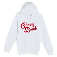 Cherry Bomb Retro Vintage Style Cute Graphic Premium Pullover Hoodie