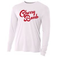 Cherry Bomb Retro Vintage Style Cute Graphic Cooling Performance Long Sleeve Crew