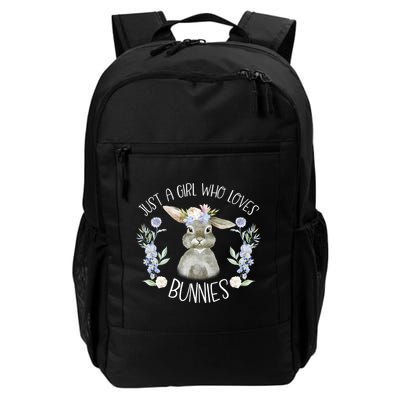 Cool Bunny Rabbit Gift Just A Girl Who Loves Bunnies Gift Daily Commute Backpack
