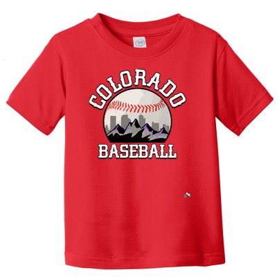 Colorado Baseball Rocky Mountain Team Toddler T-Shirt