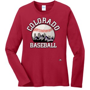 Colorado Baseball Rocky Mountain Team Ladies Long Sleeve Shirt