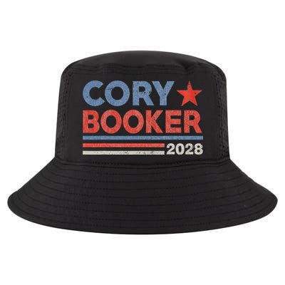 Cory Booker Retro Stripe Cory Booker For President 2028 Cool Comfort Performance Bucket Hat