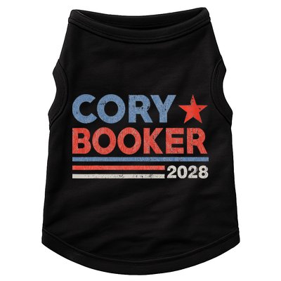 Cory Booker Retro Stripe Cory Booker For President 2028 Doggie Tank