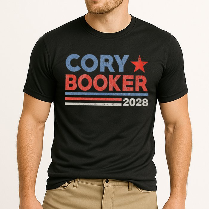 Cory Booker Retro Stripe Cory Booker For President 2028 Performance Shirt