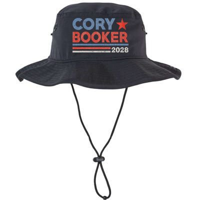 Cory Booker Retro Stripe Cory Booker For President 2028 Bucket Hat