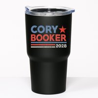 Cory Booker Retro Stripe Cory Booker For President 2028 Tumbler