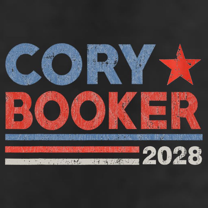 Cory Booker Retro Stripe Cory Booker For President 2028 Tumbler