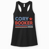 Cory Booker Retro Stripe Cory Booker For President 2028 Womens Tank Top