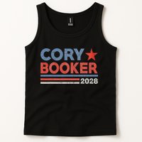 Cory Booker Retro Stripe Cory Booker For President 2028 Tank Top