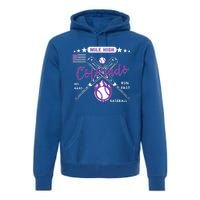 Colorado Baseball Rocky Mountain Skyline Baseball Premium Hoodie