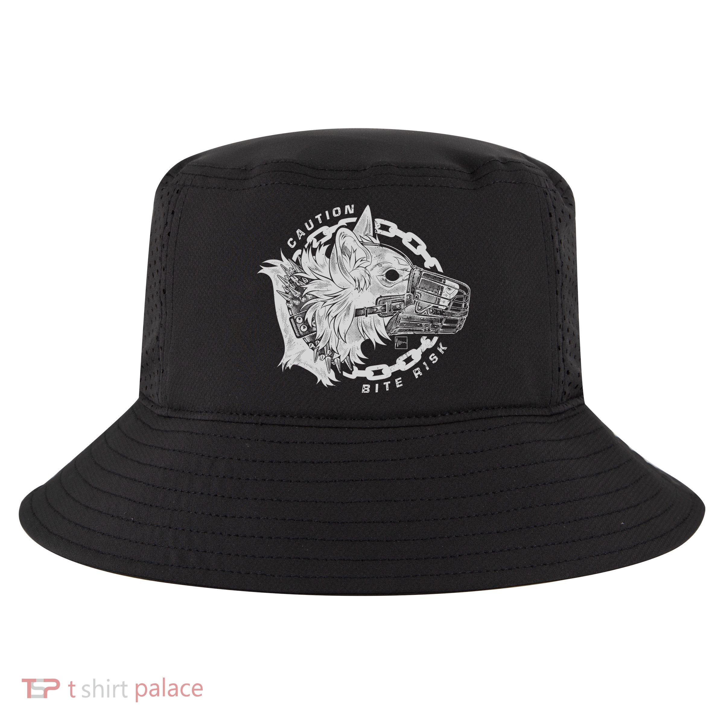 Caution Bite Risk Cool Comfort Performance Bucket Hat
