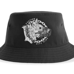 Caution Bite Risk Sustainable Bucket Hat