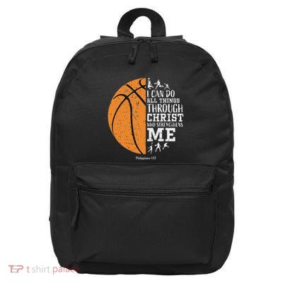 Christian Basketball Religious Gifts 16 in Basic Backpack