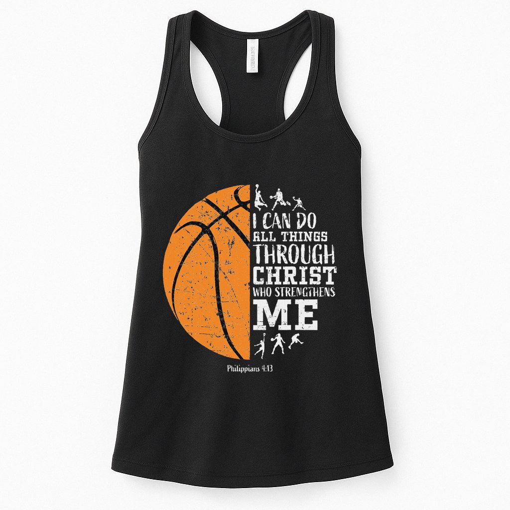 Christian Basketball Religious Gifts Womens Tank Top