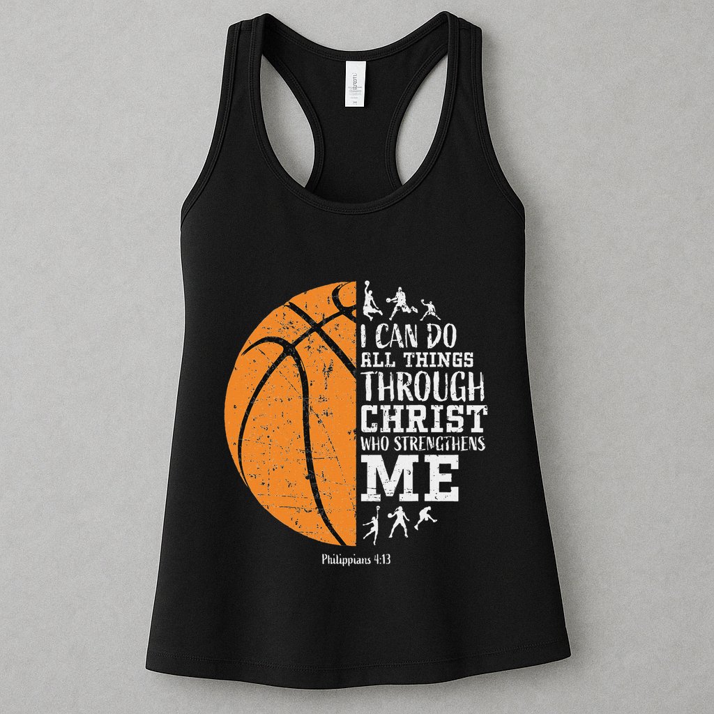 Christian Basketball Religious Gifts Womens Tank Top