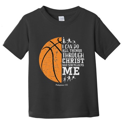Christian Basketball Religious Gifts Toddler T-Shirt