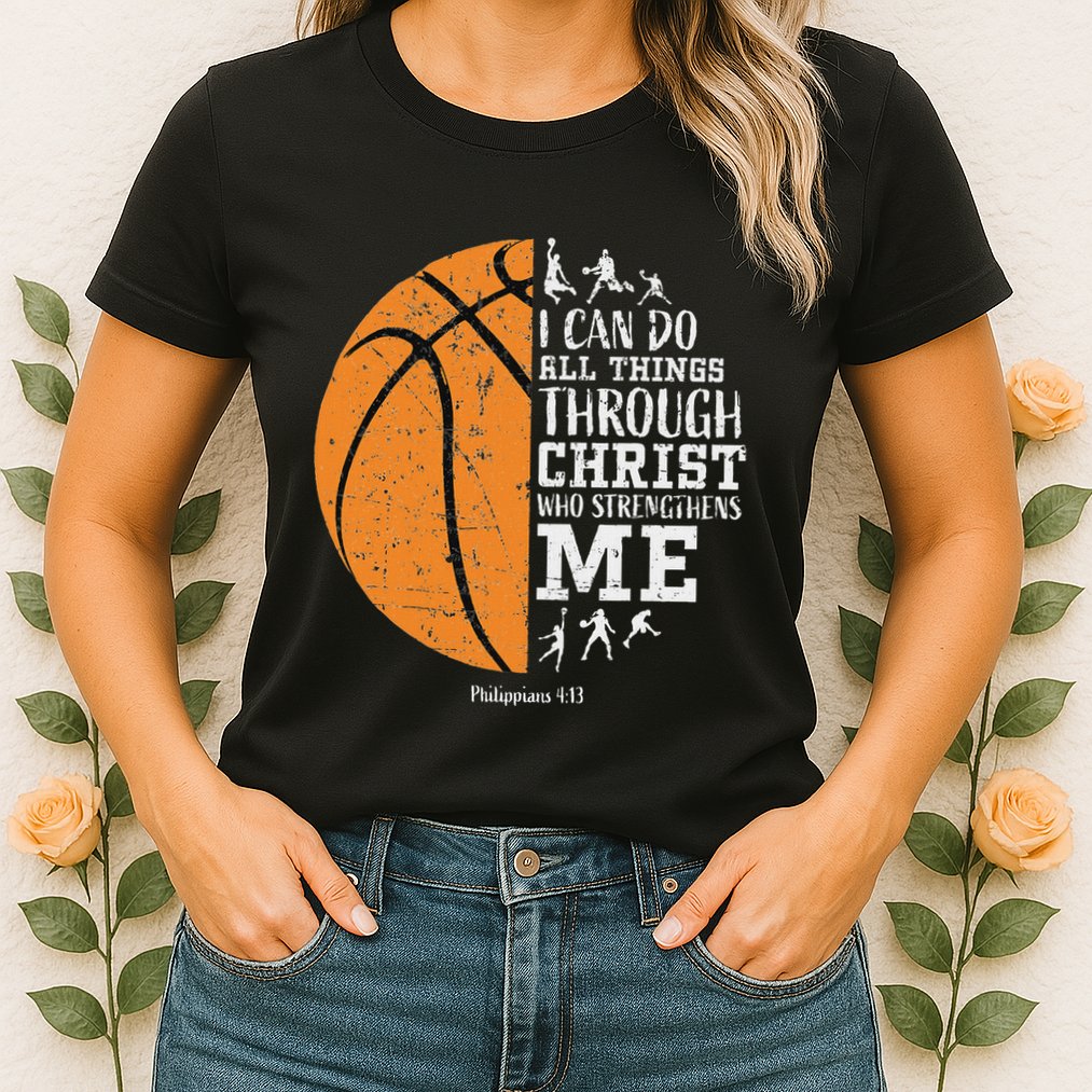 Christian Basketball Religious Gifts Womens T-Shirt