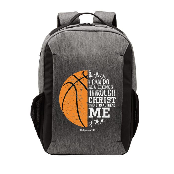 Christian Basketball Religious Gifts Vector Backpack