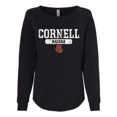 Cornell Big Red Mom Block Pill Icon Womens California Wash Sweatshirt